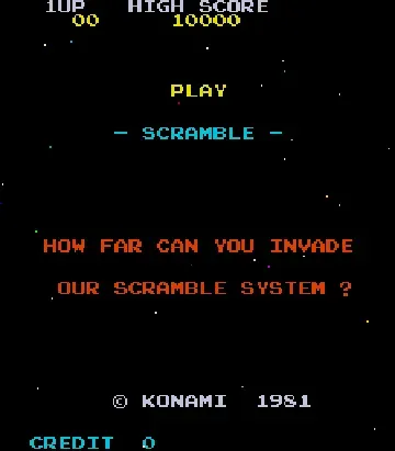 Scramble (Stern)-MAME 2003